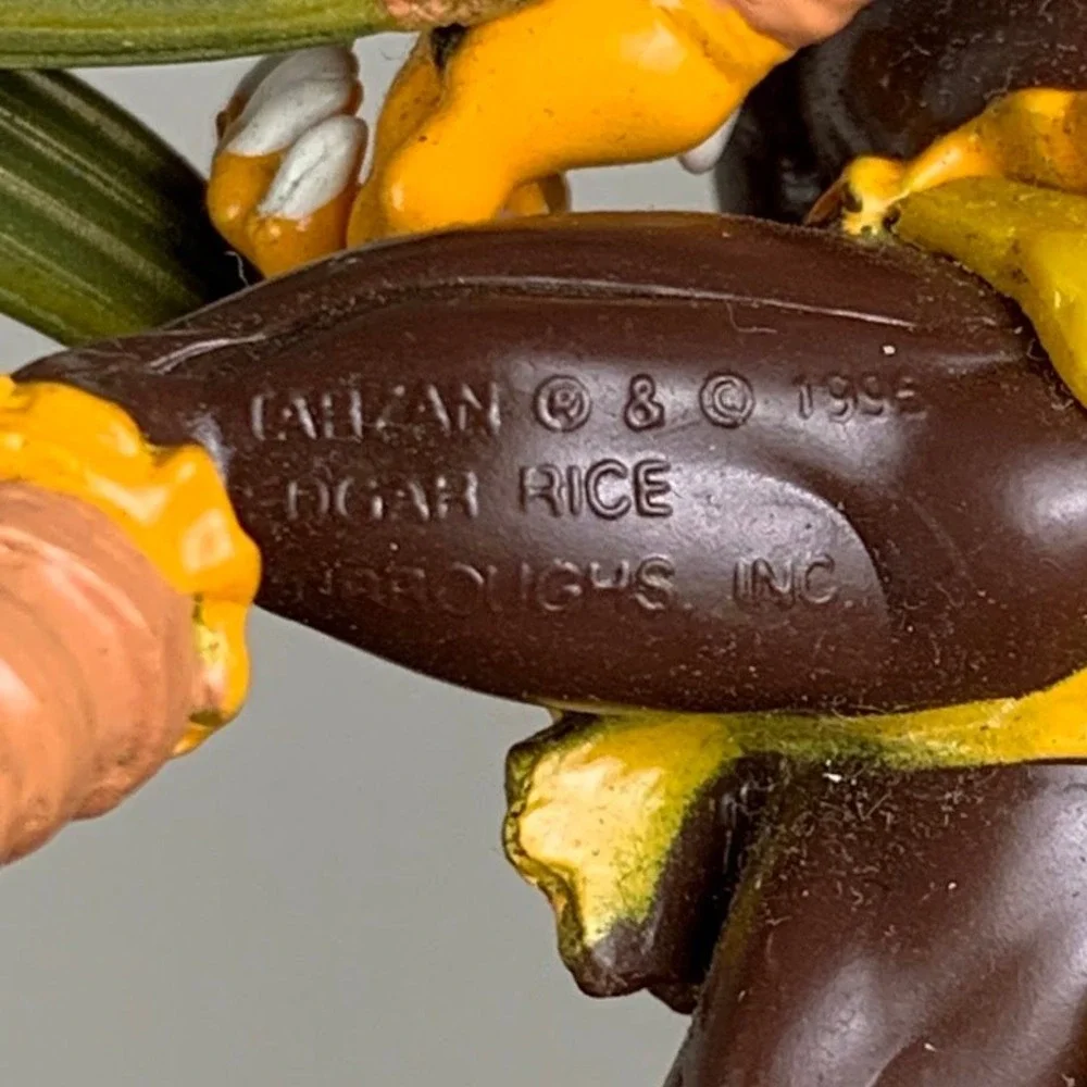 Vintage Tarzan 1995 Edgar Rice Burroughs Action Figure Set Leopard Man Toy 90s